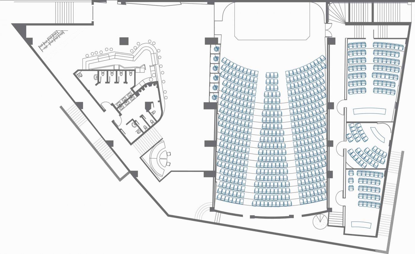 Conference hall floor plan